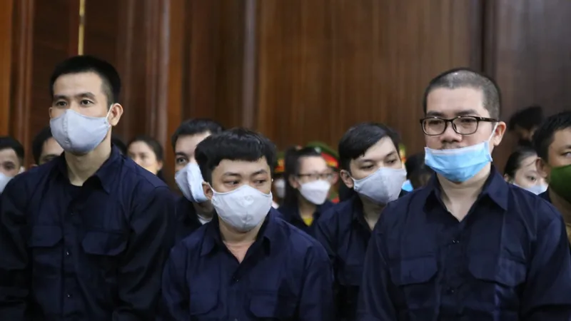 Các bị cáo tại tòa