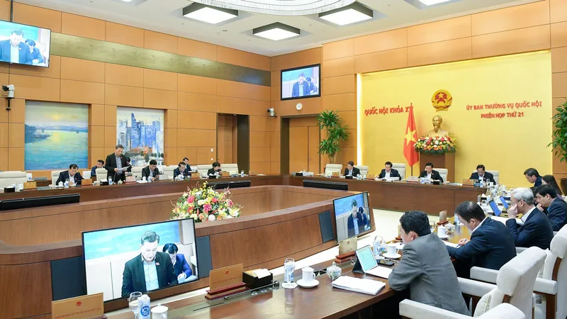Quang cảnh một phiên họp của UBTVQH. Ảnh minh họa