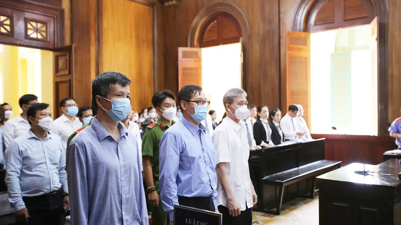 Các bị cáo tại tòa