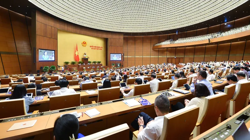 Quốc hội chiều 31-5. Ảnh: VIẾT CHUNG
