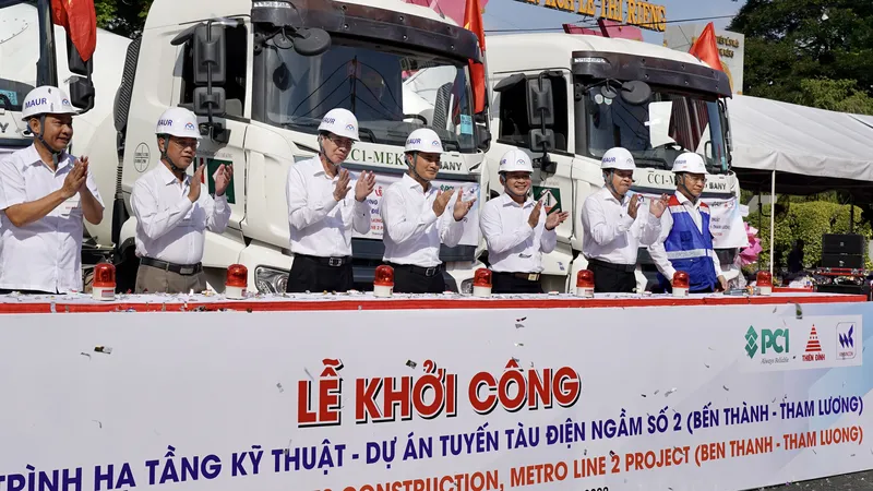 Khởi công xây dựng hạ tầng kỹ thuật dự án metro 2 tuyến Bến Thành - Tham Lương