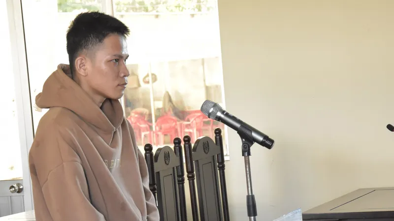 Bị cáo Nguyễn Văn Vũ tại tòa