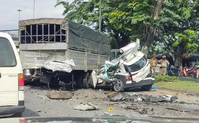 Hiện trường vụ tai nạn 