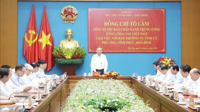 Tổng Bí thư Tô Lâm: Tạo động lực phát triển mới cho toàn vùng trung du và miền núi Bắc bộ