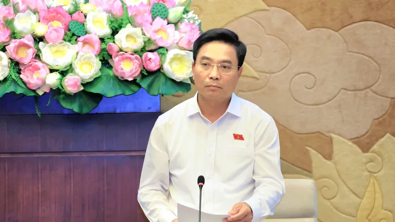 Phó Chủ tịch Quốc hội Nguyễn Doãn Anh kết luận tại buổi làm việc. Ảnh: CẨM HÀ