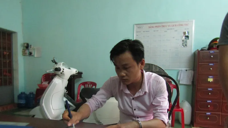 Đối tượng Nguyễn Văn Hiếu tại cơ quan điều tra