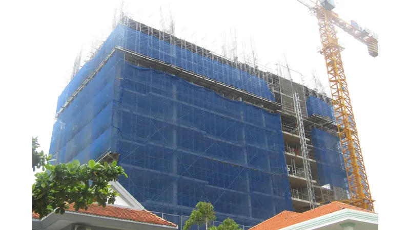 Công trình khu phức hợp Cap Saint Jacques của DIC Corp không có giấy phép xây dựng. Ảnh: NÔNG NGÂN