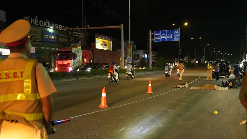 Truy tìm xe container sau vụ tai nạn khiến 1 người đàn ông tử vong trên Quốc lộ 51