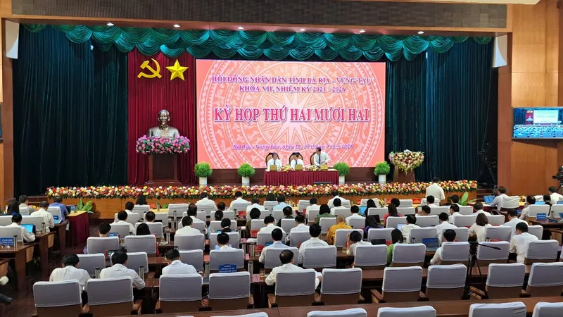 Kỳ họp thứ 22 của HĐND tỉnh Bà Rịa - Vũng Tàu khóa VII