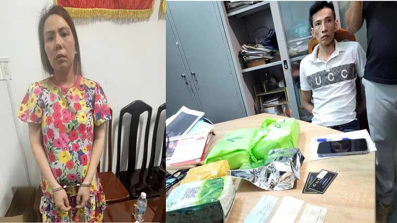 Các đối tượng bị bắt giữ. Ảnh: Đức Định