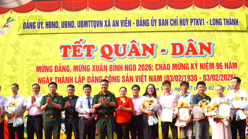 Chương trình “Tết Quân Dân” mừng Xuân Bính Ngọ năm 2026 tại xã An Viễn, tỉnh Đồng Nai