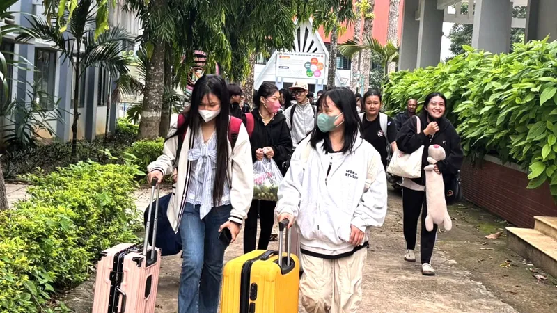 Thí sinh đến từ Trường THCS và THPT Đắk Lua (xã Đắk Lua, TP Đồng Nai) đã sẵn sàng cho kỳ thi tốt nghiệp THPT năm 2026. Ảnh: CTV