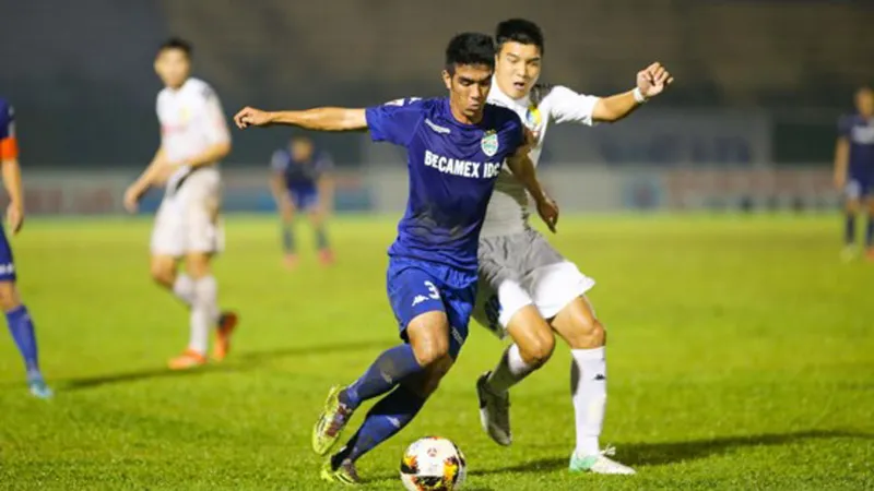 B.Bình Dương đã giành chiến thắng thuyết phục trước ĐKVĐ Hà Nội tại Vòng 18 Toyota V-League 2017