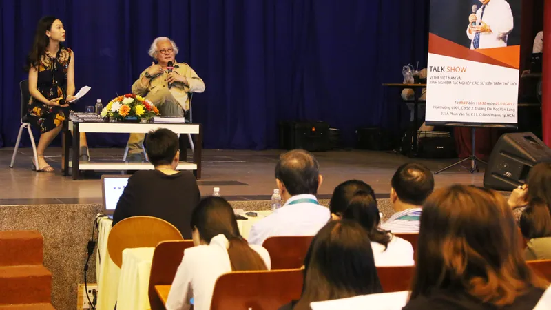 Nhiếp ảnh gia Giản Thanh Sơn chia sẻ kinh nghiệm tác nghiệp quốc tế với sinh viên
