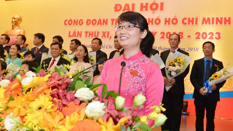 Đồng chí Trần Thị Diệu Thúy tái đắc cử Chủ tịch Liên đoàn Lao động TPHCM khóa XI