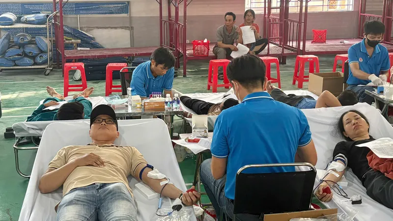 Ngày hội hiến máu tại Long Hải: Tiếp nhận được 287 đơn vị máu an toàn