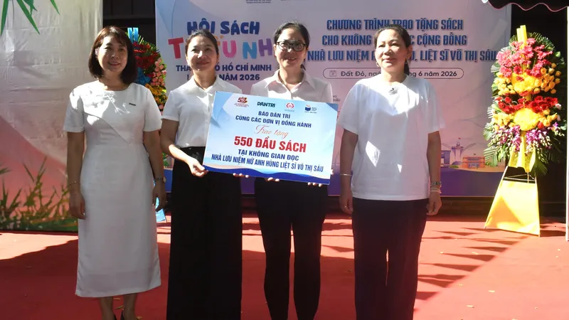Mở “Không gian sách cộng đồng” tại Nhà lưu niệm Anh hùng LLVTND, liệt sĩ Võ Thị Sáu
