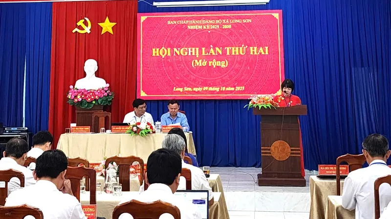 Hội nghị lần thứ 2 của Đảng bộ xã Long Sơn (nhiệm kỳ 2025-2030)
