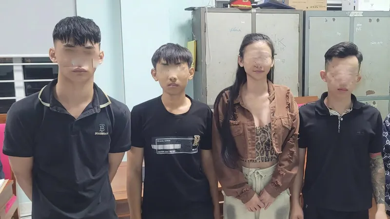 Các đối tượng tại cơ quan điều tra. Ảnh: CACC