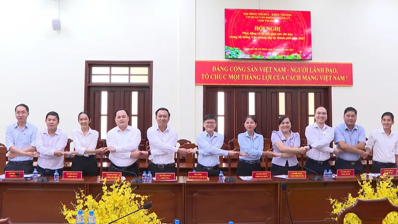 Ký kết giao ước thi đua trong hệ thống Văn phòng cấp ủy TPHCM