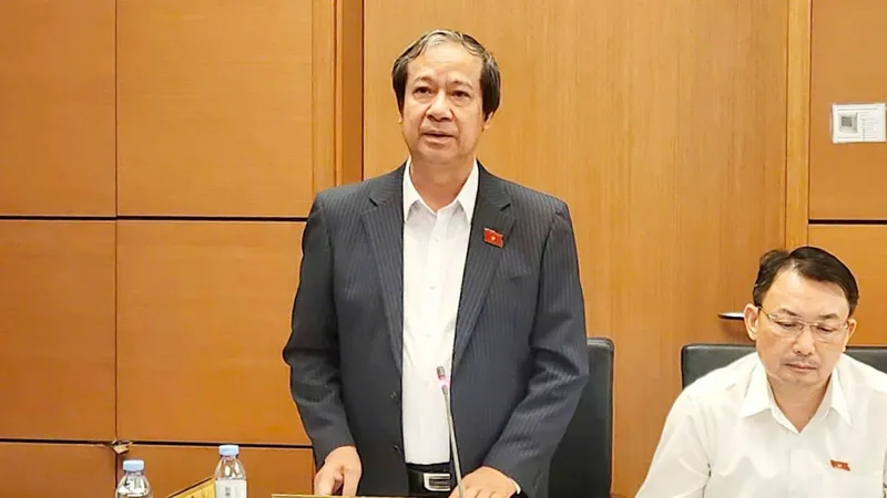 Bộ trưởng Bộ GD-ĐT Nguyễn Kim Sơn. Ảnh: PHAN THẢO