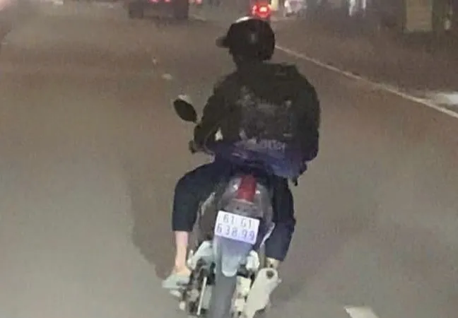 Xử phạt thanh niên lạng lách trên Quốc lộ 13 