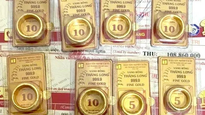 Giá vàng trong nước sáng cuối tuần tăng 1 triệu đồng/lượng