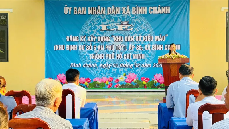 Xã Bình Chánh: Tích cực xây dựng khu dân cư kiểu mẫu