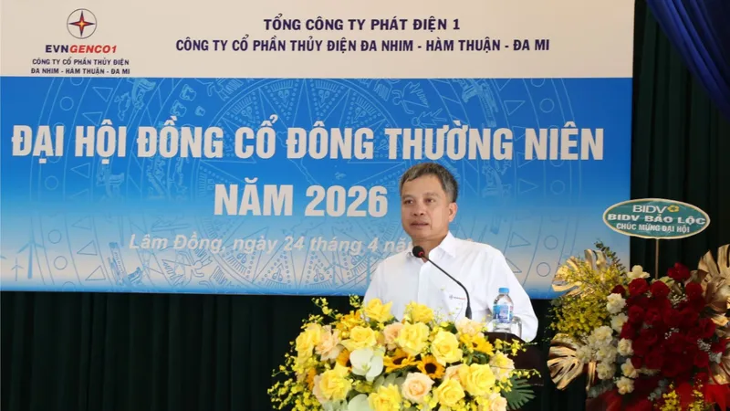 Công ty cổ phần Thủy điện Đa Nhim - Hàm Thuận - Đa Mi nỗ lực hoàn thành nhiều chỉ tiêu năm 2026