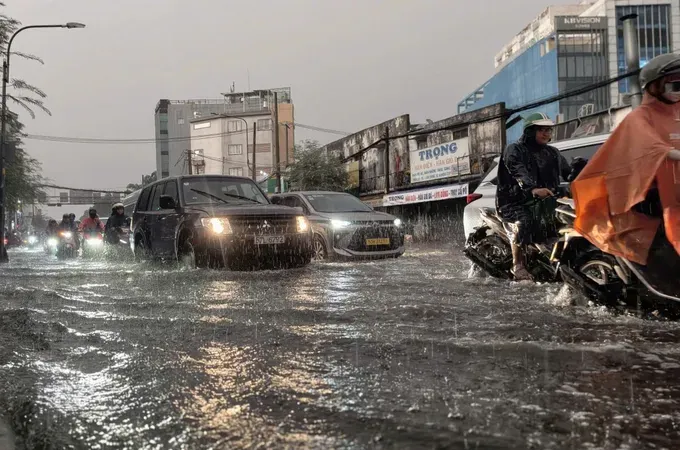 胡志明市未来几天可能出现强降雨。示意图