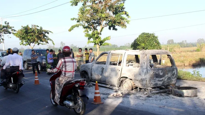 Y án vụ con gái thuê người đốt xe khiến cha ruột tử vong