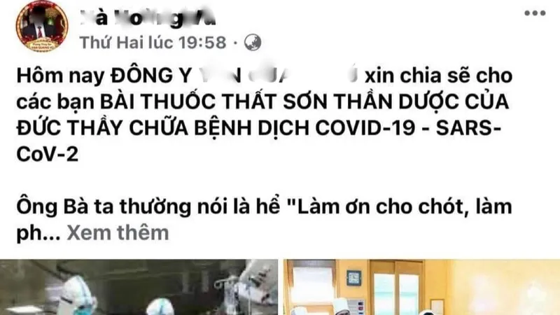 Quảng cáo thuốc trị Covid-19, chủ cơ sở thuốc đông y bị phạt 7,5 triệu đồng