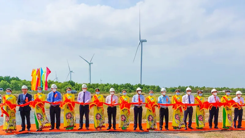 Sóc Trăng khánh thành 2 nhà máy điện gió tổng công suất 60MW