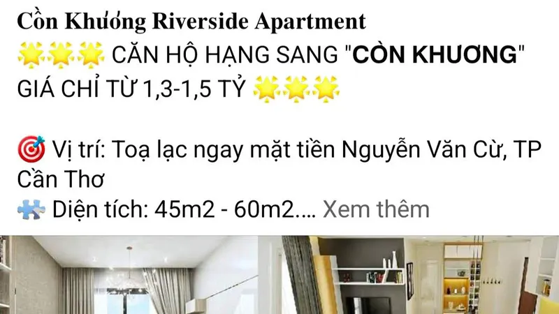 Quảng cáo, rao bán chung cư “ảo” trên mạng, 1 tổ chức và 2 cá nhân bị phạt 55 triệu đồng 