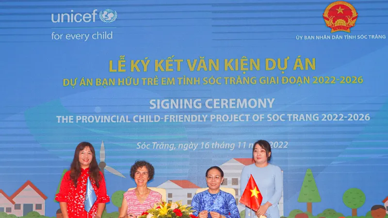 Sóc Trăng và UNICEF triển khai dự án “Bạn hữu trẻ em” hơn 2,61 triệu USD