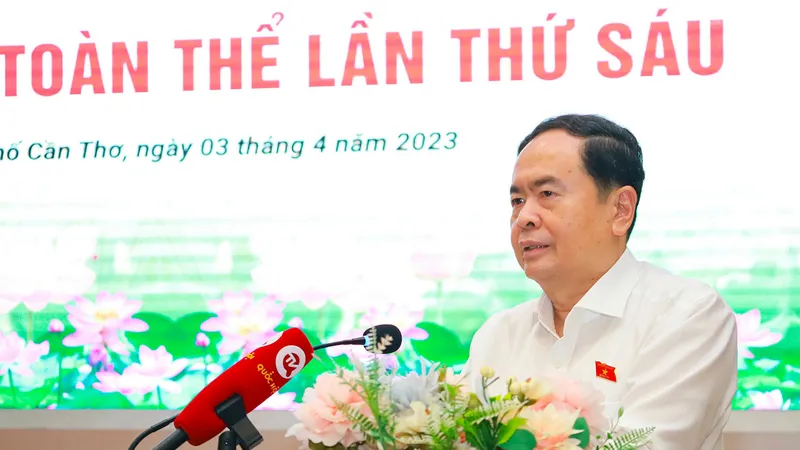 Phó Chủ tịch Thường trực Quốc hội Trần Thanh Mẫn phát biểu chỉ đạo tại phiên họp