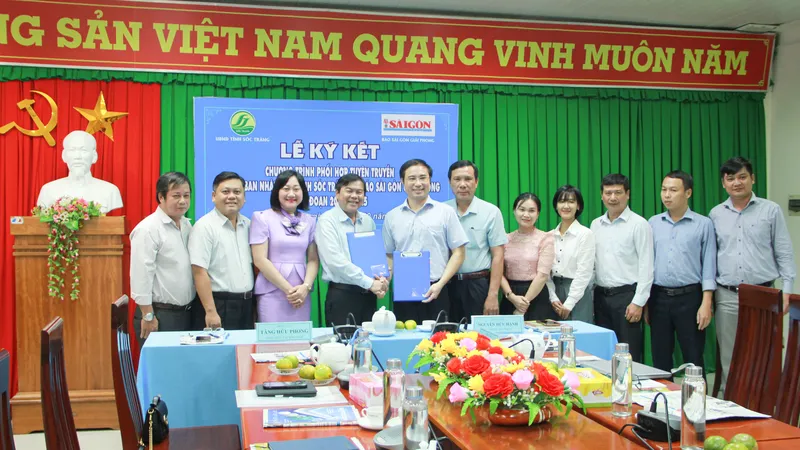 Báo SGGP và UBND tỉnh Sóc Trăng ký kết phối hợp tuyên truyền giai đoạn 2023 - 2025