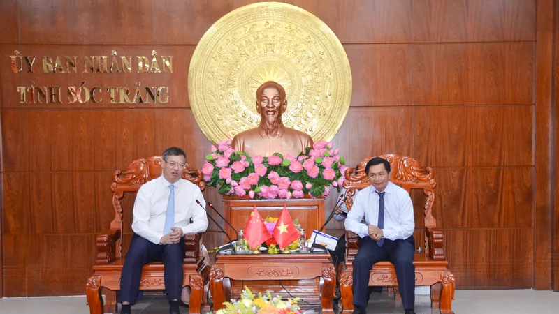 Tổng Lãnh sự quán Trung Quốc tại TPHCM thăm tỉnh Sóc Trăng