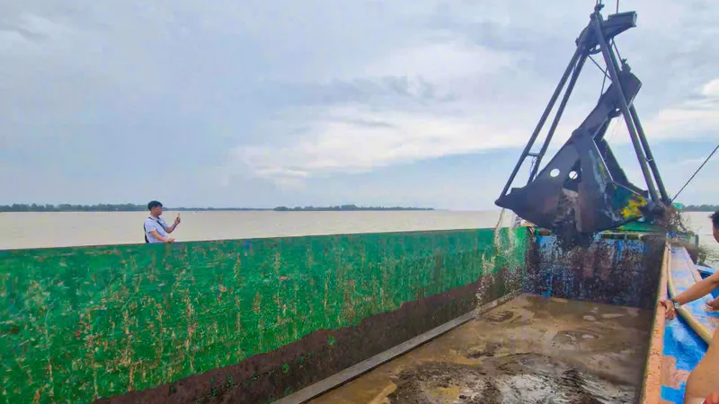 Mỏ cát MS12, trữ lượng hơn 620.000m³ được khởi công khai thác