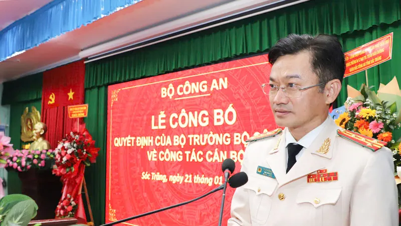 Đại tá Trần Văn Dương giữ chức Giám đốc Công an tỉnh Sóc Trăng