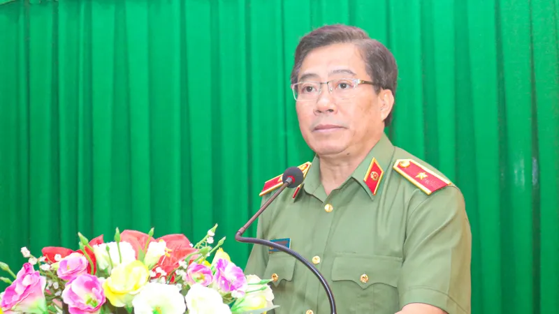 Giám đốc Công an tỉnh Vĩnh Long Nguyễn Thanh Hải được phong hàm Thiếu tướng