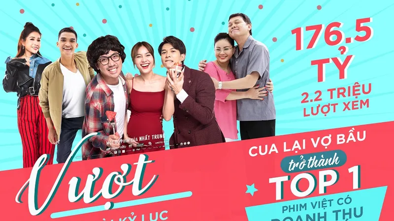 “Cua lại vợ bầu” phá kỷ lục phòng vé với doanh thu trên 176 tỷ đồng