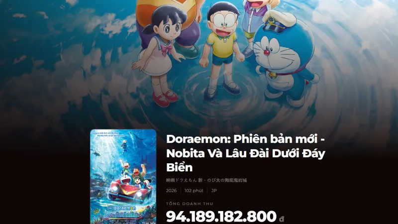 Doraemon movie 45 áp đảo phòng vé