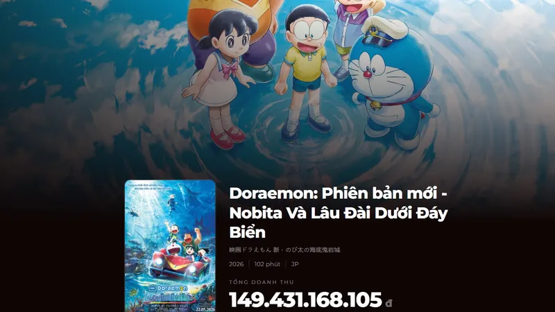 Doraemon movie 45 độc tôn phòng vé Việt