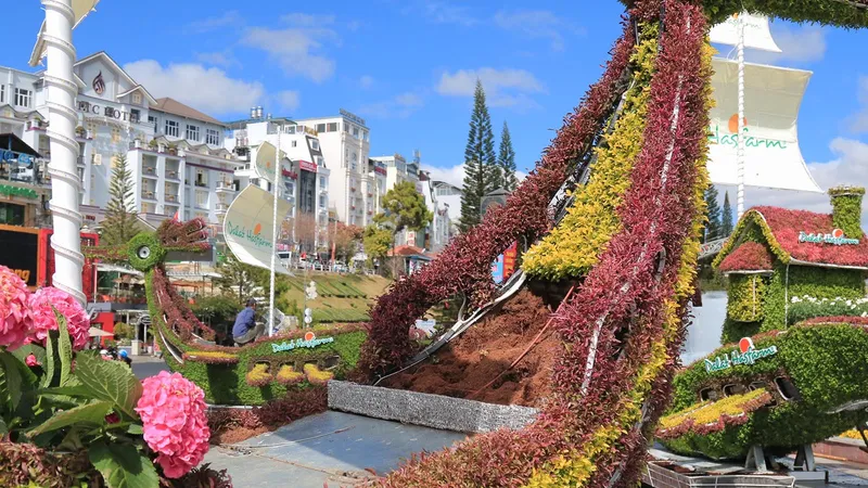 Tiểu cảnh hoa phục vụ Festival hoa Đà Lạt bị trộm 