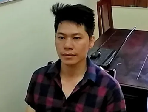 Nghi can Lê Văn Long tại cơ quan điều tra