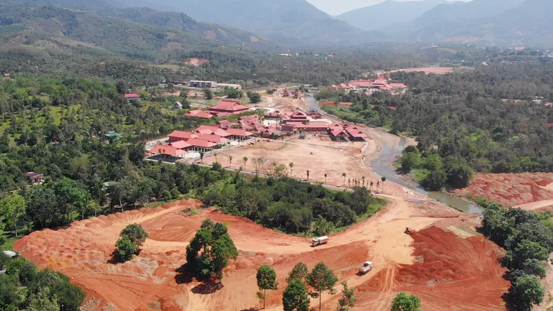 Dự án Đại Tùng Lâm Hoa Sen xây không phép các công trình hơn 30.000m2