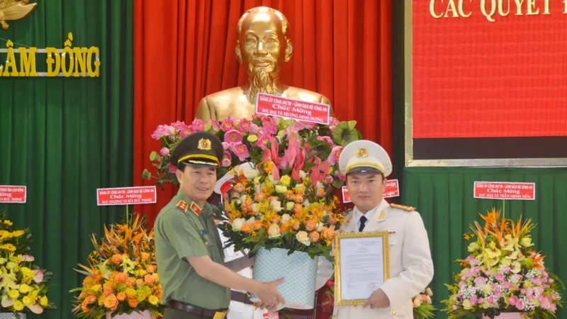 Công an Lâm Đồng có tân giám đốc
