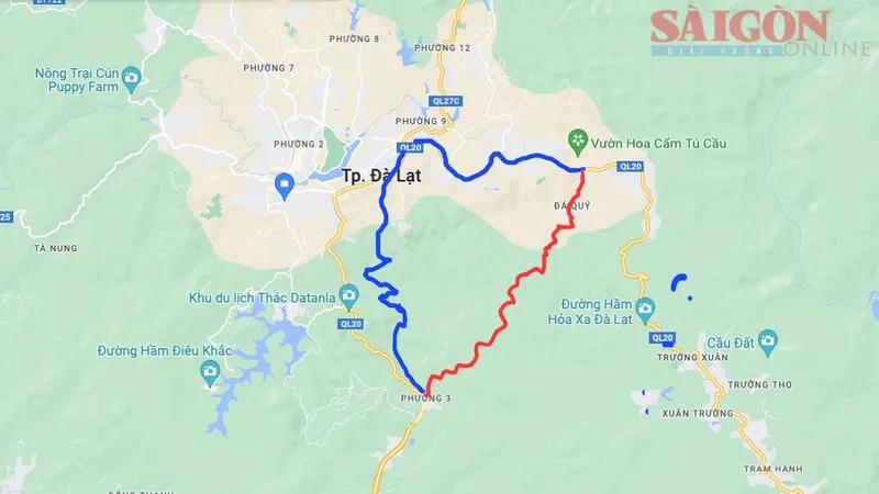 Đà Lạt đẩy nhanh thực hiện tuyến đường tránh qua trung tâm thành phố