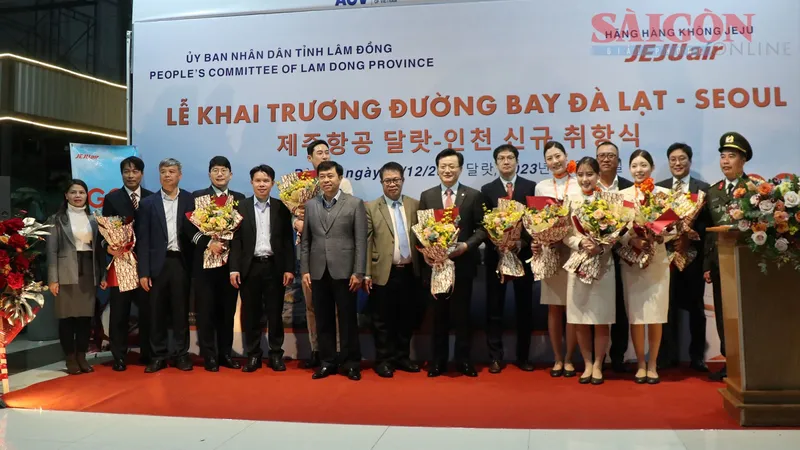 Chính thức khai thác đường bay nối Đà Lạt – Seoul (Hàn Quốc)